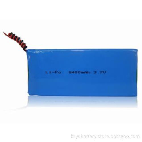 rechargeable Lithium polymer battery 3.7V 8400mAh.